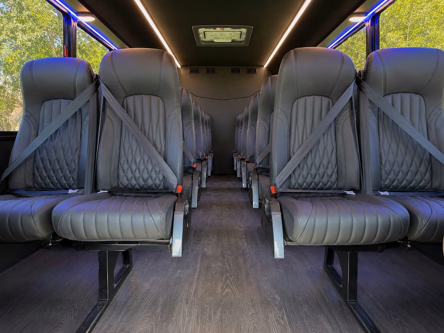 15 passenger minibus inside