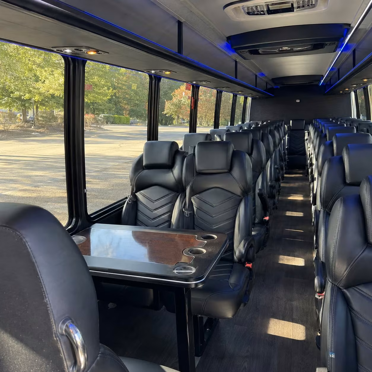 25 passenger minibus interior