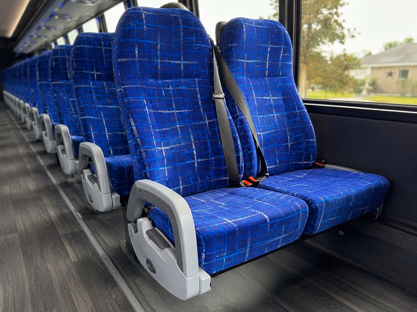 little rock charter bus interior